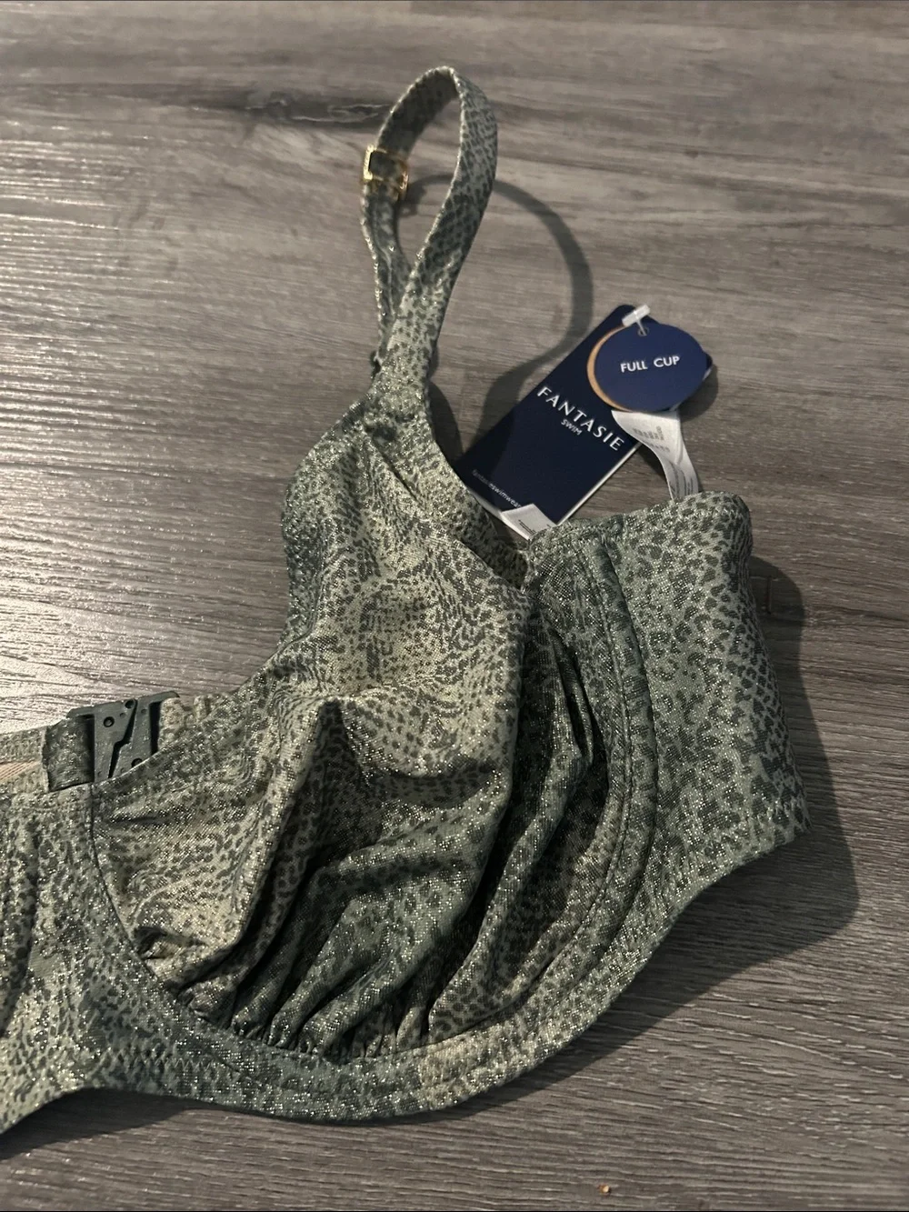 Fantasie Green Textured Underwire Bra